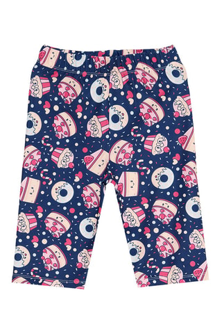 Camiseta y short - Rosa y azul marino