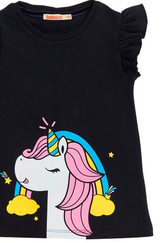 Túnica y leggings Magical Unicorn - Rosa y azul marino
