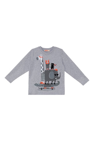 Camiseta y pantalón de chándal - Negro y gris