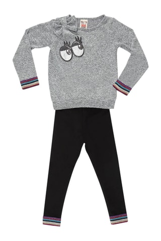 Sudadera y leggings - Gris