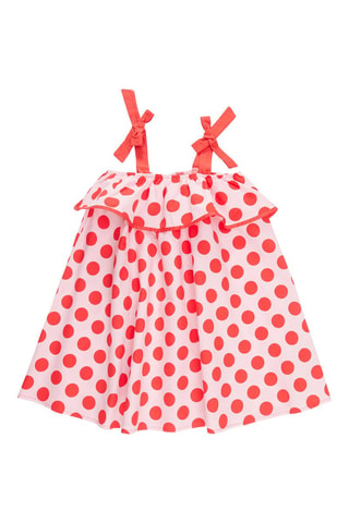 Vestido - Rojo y rosa
