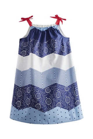 Vestido sin mangas Wavy - Azul marino