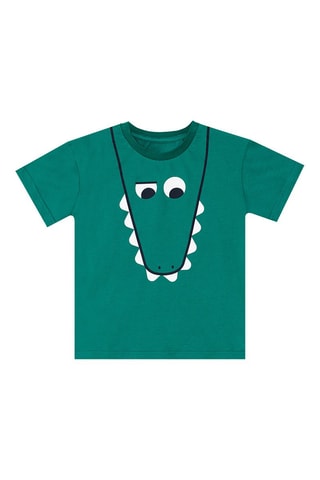 Camiseta y sarouel - Verde y azul marino