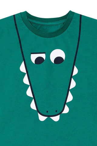 Camiseta y sarouel - Verde y azul marino
