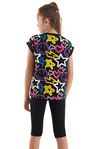 Camiseta y leggings - Negro