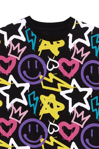 Camiseta y leggings - Negro