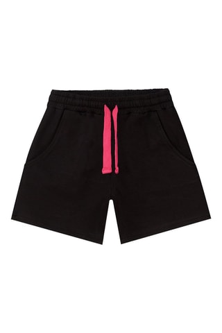 Camiseta y short - Negro y rosa