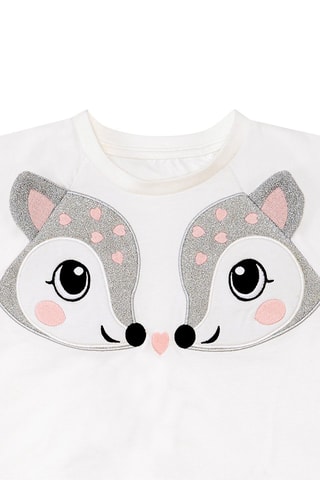 Camiseta y short - Blanco y rosa