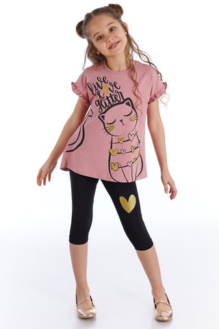 Camiseta y leggings - Rosa