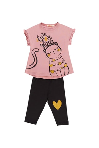 Camiseta y leggings - Rosa
