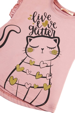 Camiseta y leggings - Rosa