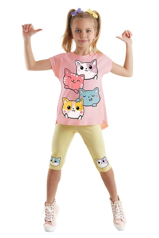 Camiseta y leggings - Rosa