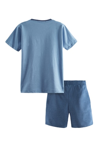 Camiseta y short Dinos - Azul