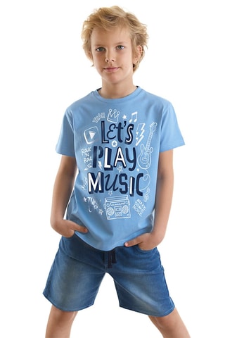 Camiseta y short - Azul