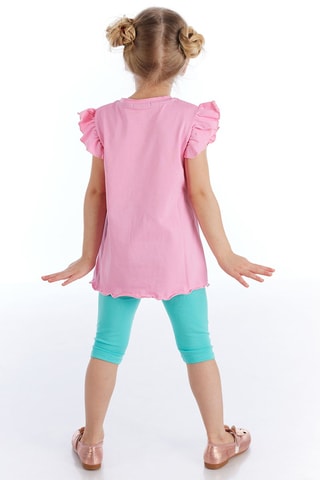 Camiseta y leggings - Azul y rosa