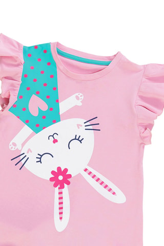 Camiseta y leggings - Azul y rosa