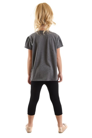 Camiseta y leggings - Negro y antracita