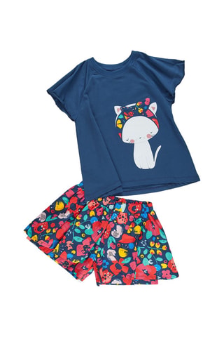 Camiseta y short - Azul marino