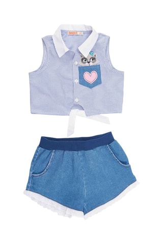 Camisa y short - Azul marino