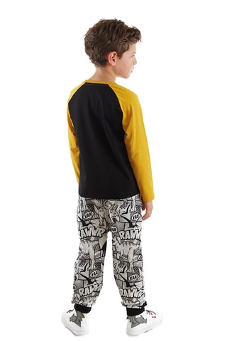 Camiseta y pantalón de chándal - Negro