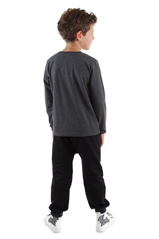 Camiseta y pantalón de chándal - Antracita y negro