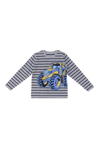 Camiseta y pantalón de chándal - Gris y azul marino