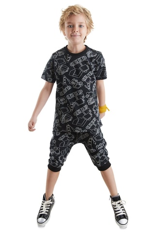 Camiseta y short - Negro