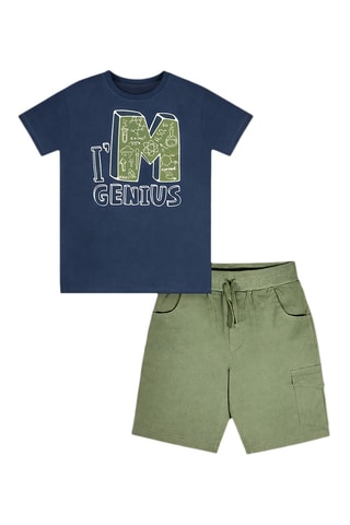 Camiseta y short Genius - Azul marino