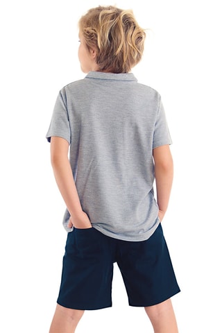 Camiseta y short - Gris y caqui