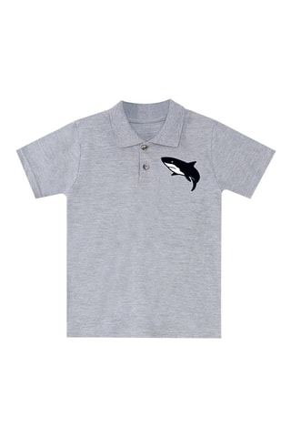 Camiseta y short - Gris y caqui
