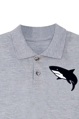 Camiseta y short - Gris y caqui