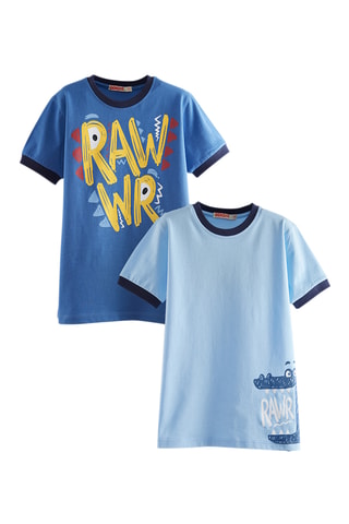 2 camisetas Rawr - Azul