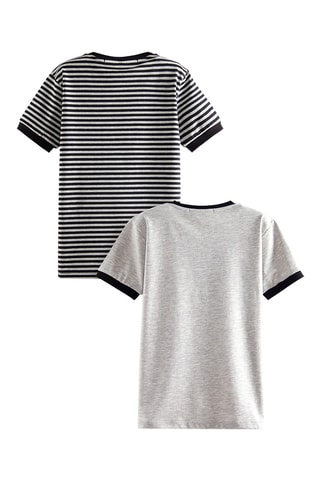 2 camisetas Pirate - Gris y negro