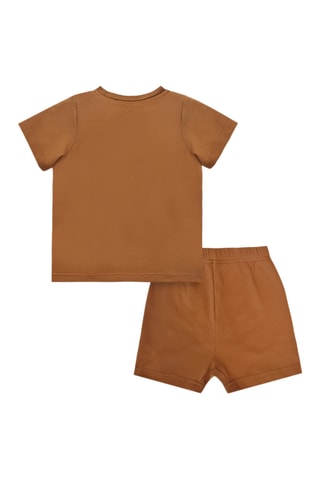 Camiseta y short Dino - Marrón
