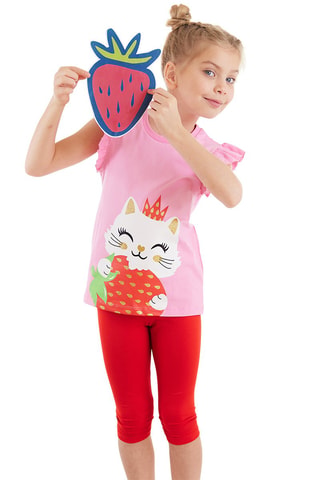 Camiseta y leggings - Rosa