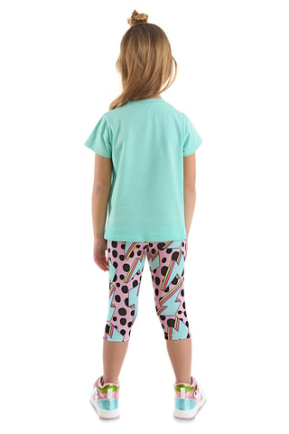 Camiseta y leggings - Azul