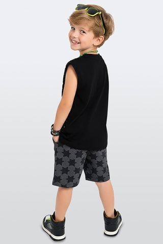 Camiseta y short Space - Negro