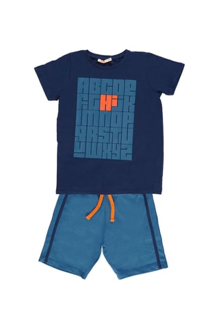 Camiseta y short - Azul