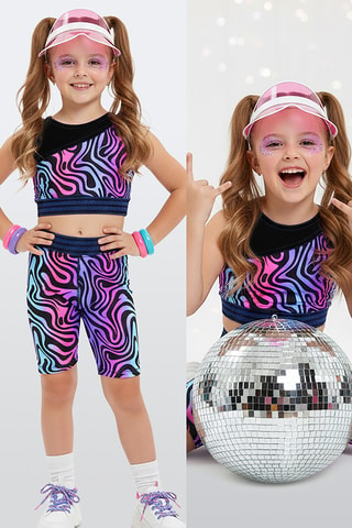 Top y mallas Zebra - Multicolor