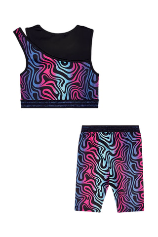 Top y mallas Zebra - Multicolor