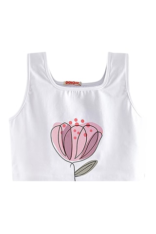 Top y pantalón wide leg Flowers - Rosa