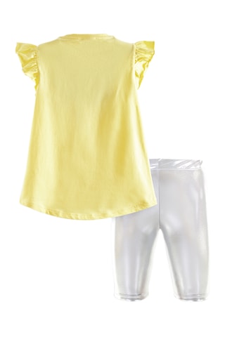 Camiseta y leggings Ballerina Unicorn - Amarillo