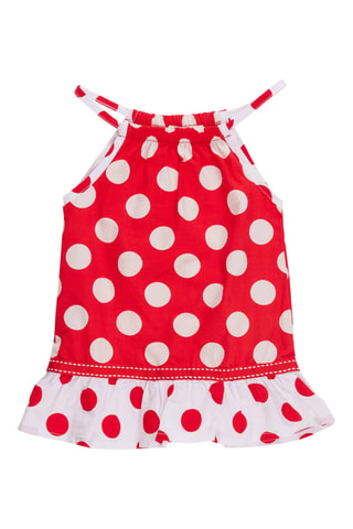 Vestido - Blanco y rojo