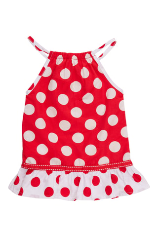 Vestido - Blanco y rojo