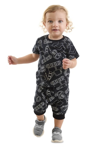 Camiseta y short - Negro