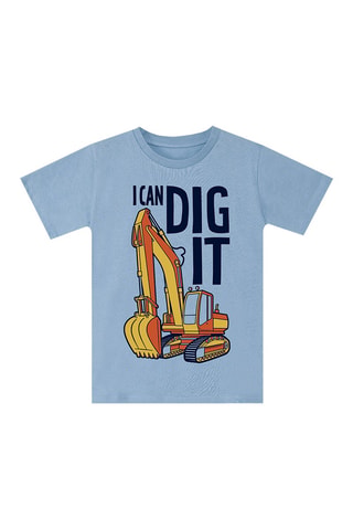 T-shirt en Short -  Mushi - Blauw en marineblauw