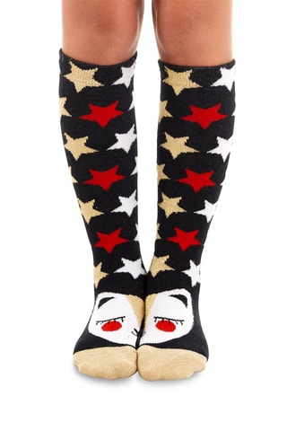 Calcetines altos - Negro y rojo