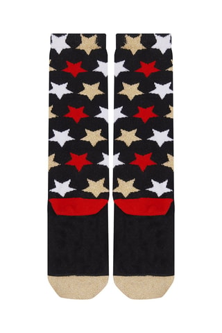 Calcetines altos - Negro y rojo