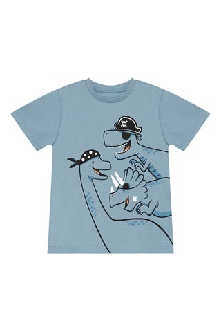 T-shirt en Short -  Denokids - Zwart en blauw