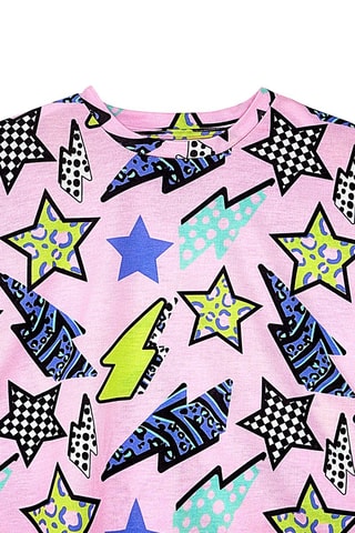 Camiseta y falda pantalón - Rosa